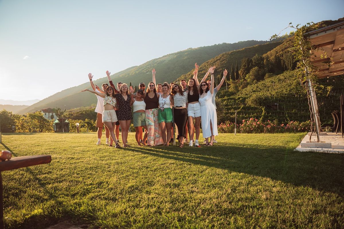 The Naturalcartilage team gathered outdoors at a New Zealand nature wellness program location